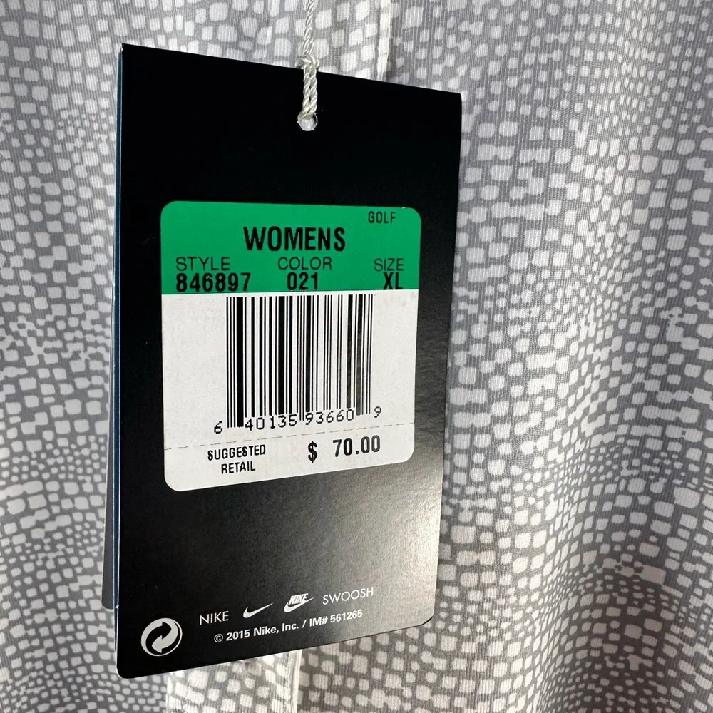 Nike‎ Precision Golf Zebra Fade Sleeveless Polo Sz XL
